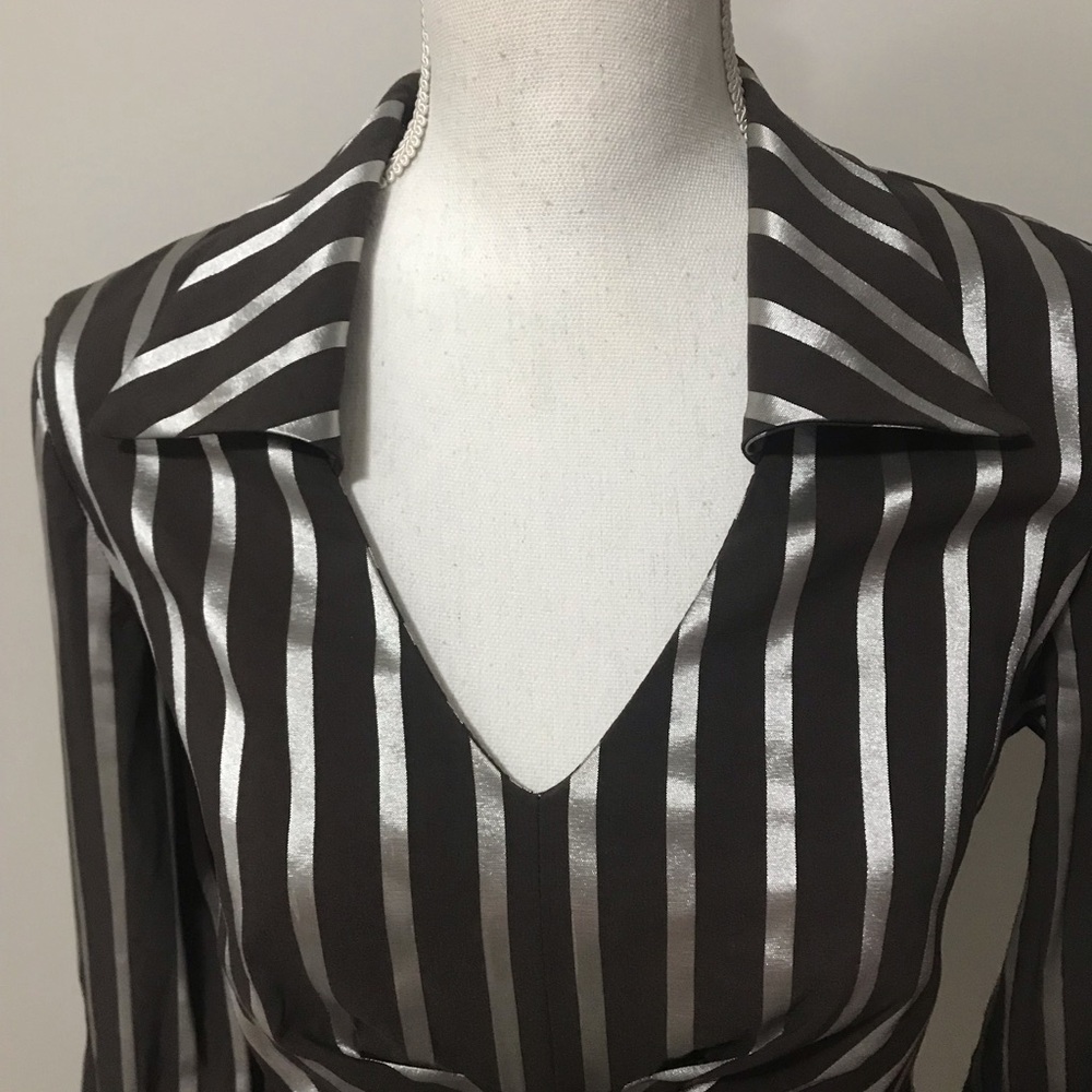 Joseph Ribkoff vintage Fitted Ruched Blouse - Picture 4 of 10